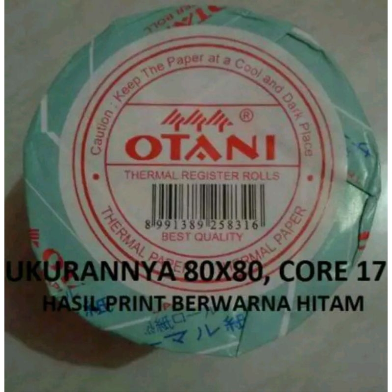 

Kertas Thermal Perdus 80x80 Core 17 Merk Otani