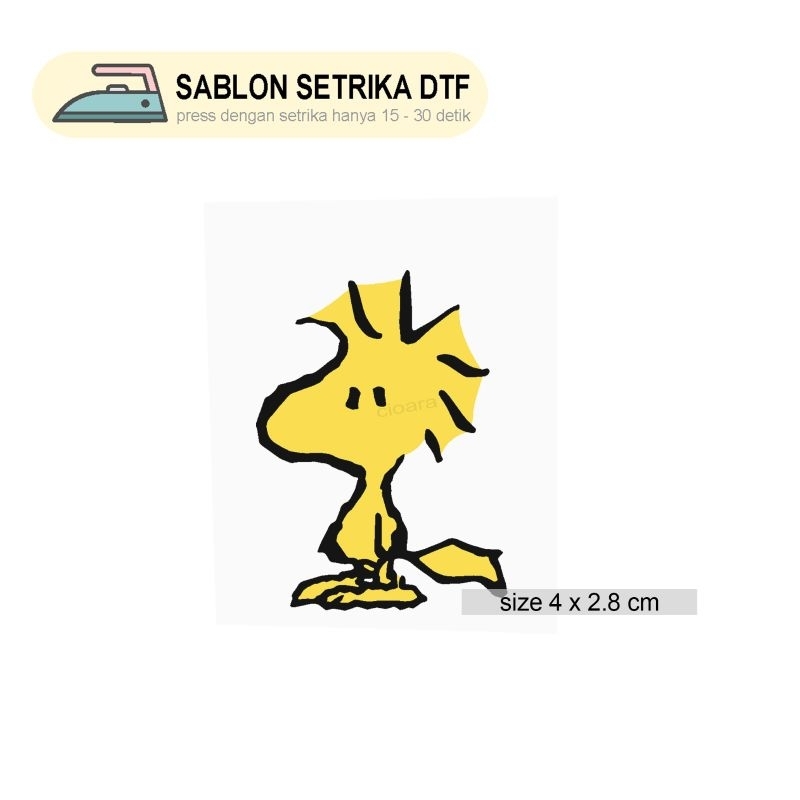 

Stiker Sablon snoopy Yellow