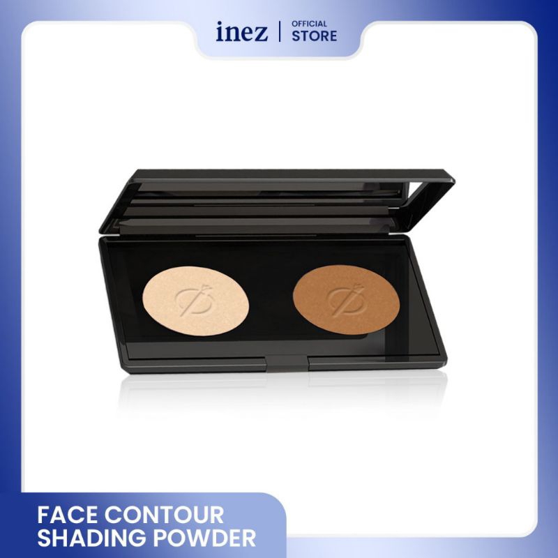 Inez Face Countour Shading Powder/shading hidung/shading pipi/shading dahi
