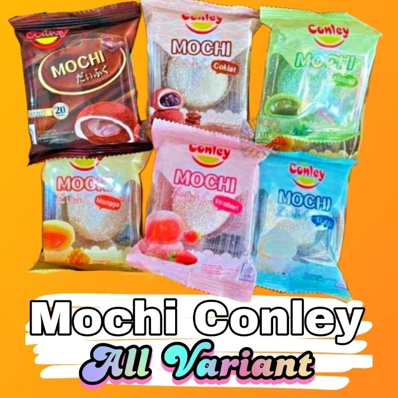 

Mochi Conley 30gr All Variant Kue Moachi Merk Conley Semua Rasa ( Coklat / Mangga / Susu / Strawberry / Matcha / Kacang / Double Choco )