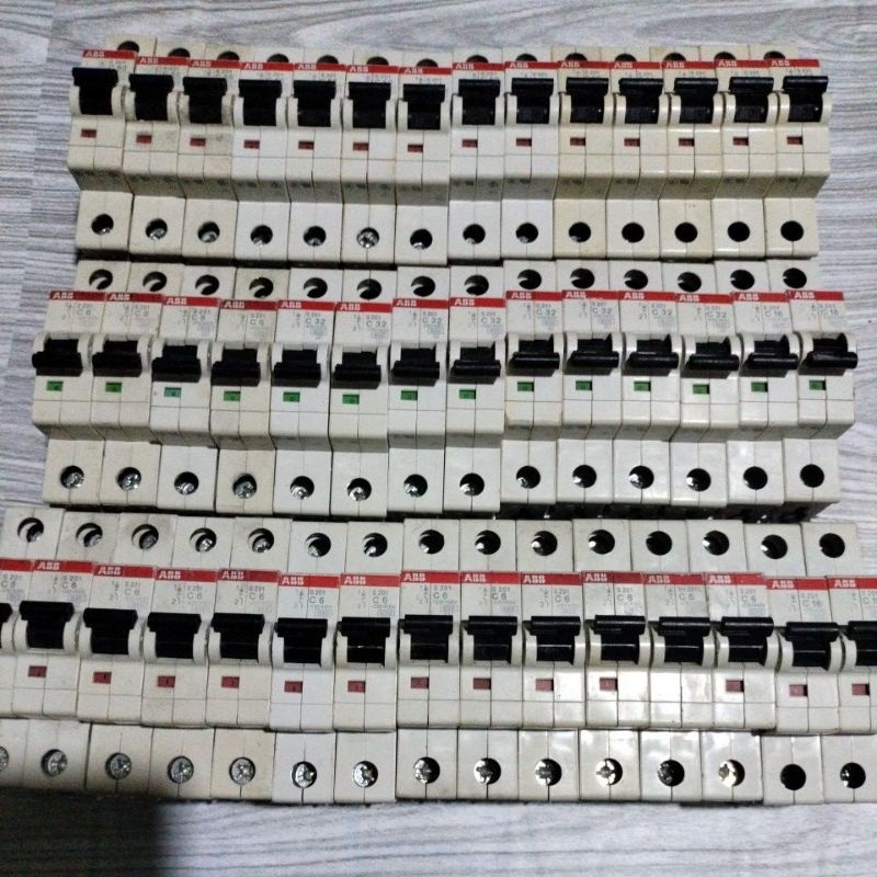 Mcb abb s201 1p mulai Amper 6A/ 16A /32A/50A/63A/original