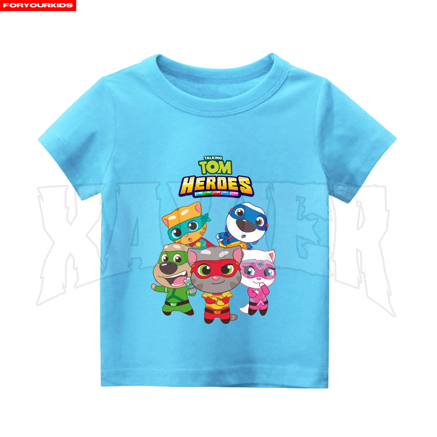 BAJU ANAK KAOS ANAK TALKING TOM HEROES