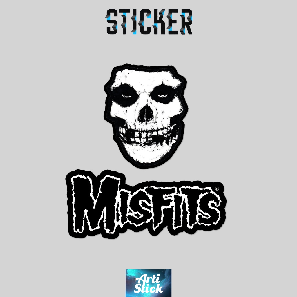 

(2 PCS) Sticker Pack Band Series THE MISFITS | Vinyl Laminasi anti air | ArtiStick Merch