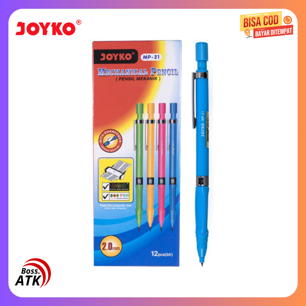 

Pensil Mekanik 2B Joyko MP - 21 Harga Diatas Untuk 1 Pcs Pensil