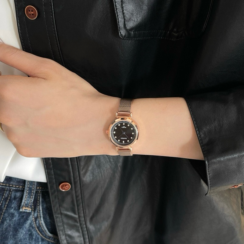 Jam Tangan Wanita Tali Rantai Pasir Mini Stainless Steel CA164