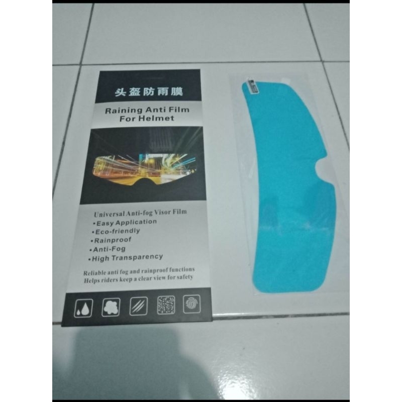 film kaca helm stiker film kaca helm anti air raining atau silau