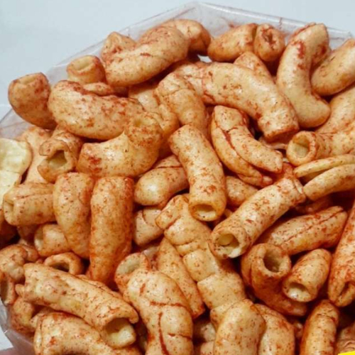 

MAKARONI BESAR / KERUPUK MAKARONI PEDAS GURIH - ORIGINAL / PEDAS ASIN / BALADO