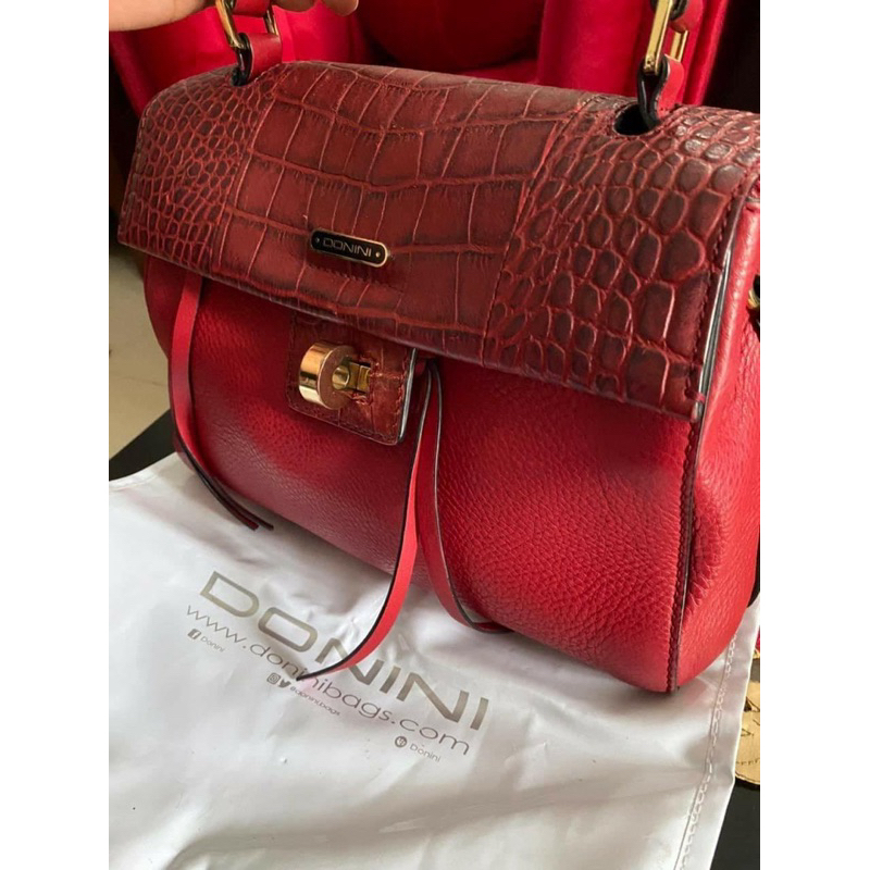donini croco roma red donini bag PL