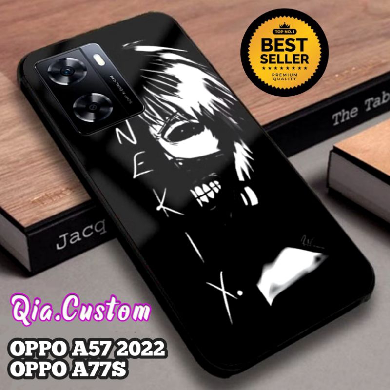 Promo COD Case Oppo A57 2022 / Oppo A77S Terbaru Fashion Gambar Anime Kaneki Motif Aesthetic  Casing