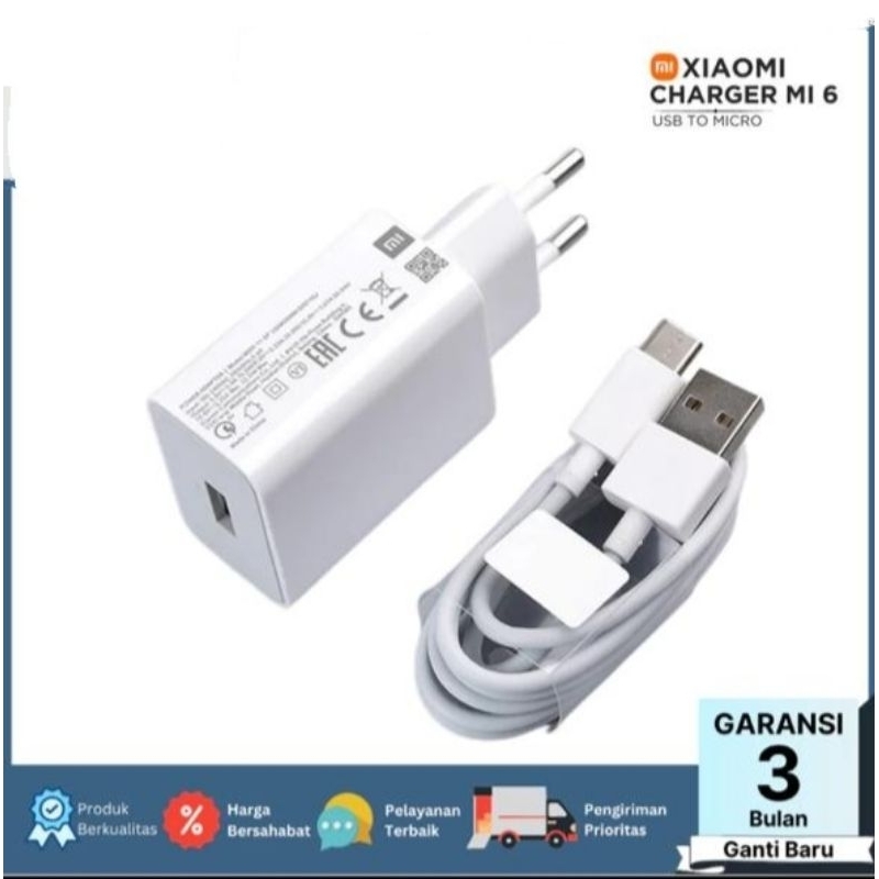 Adaptor Kepala Charger Casan Xiaomi Redmi MICRO USB 18W