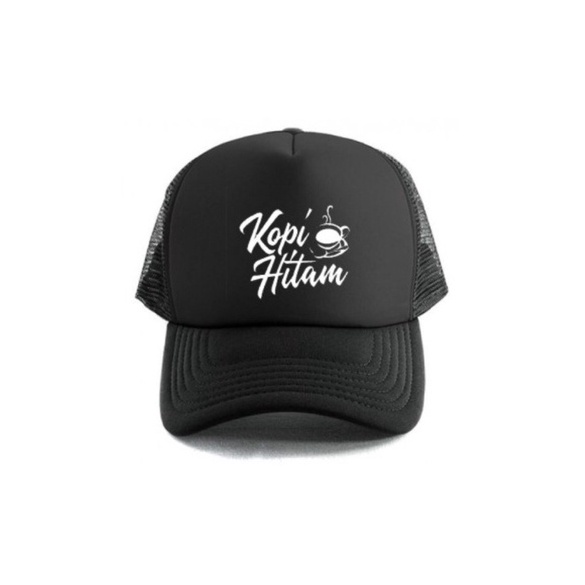 Serba Populer Topi Trucker Kopi Hitam