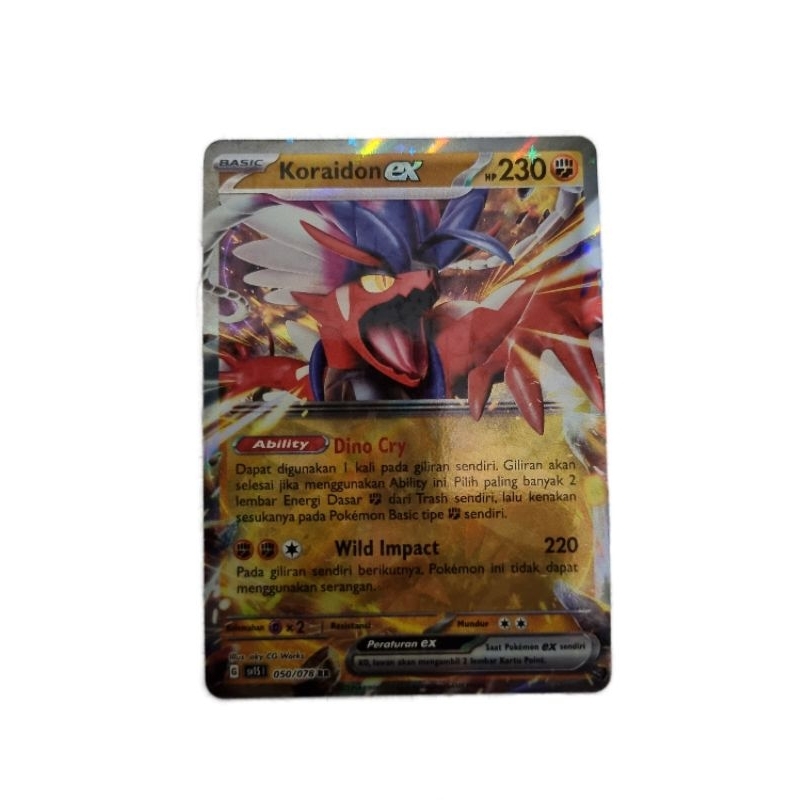 Koraidon ex sv1Sl 050/078 RR Pokemon TCG Indonesia