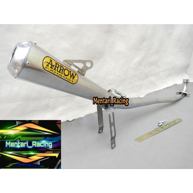 KNALPOT RACING ARROW EXSHAUST VARIAN TYPE MOTOR BEBEK SUPRA LAMA, SUPRA FIT, SUPRA X 125, KARISMA, B