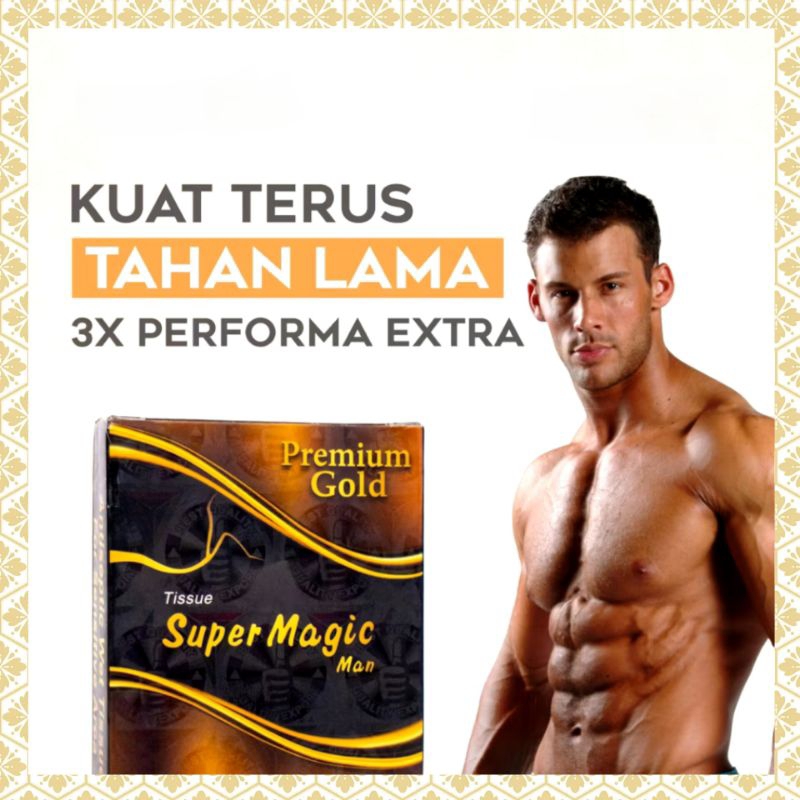 ( privasi aman ) tissu super magic man premium cassanova gold obat kuat pria tahan lama tisu tissue 