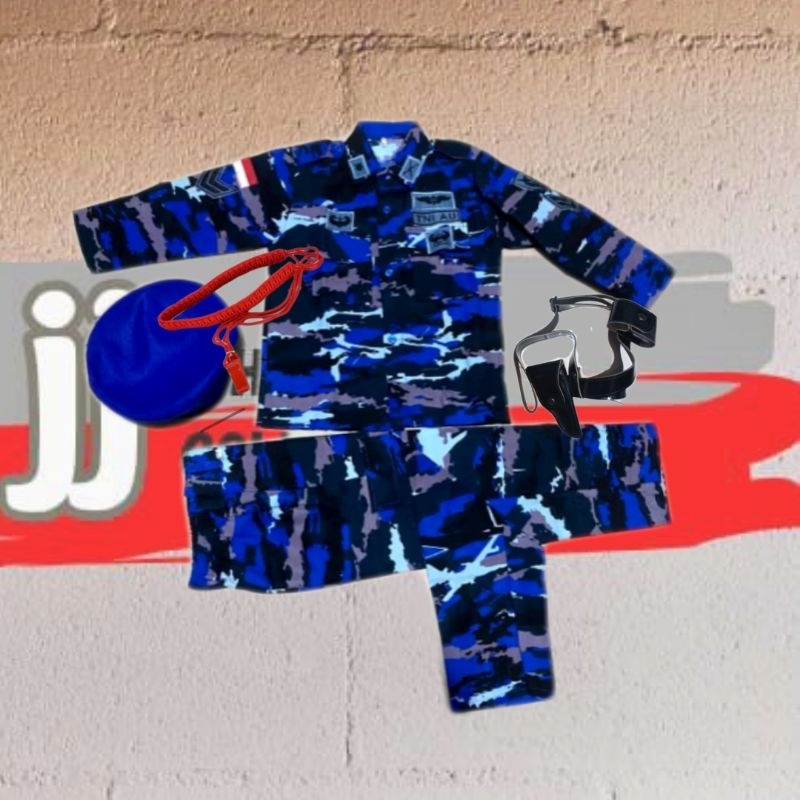DISKON BAJU TNI AU LORENG ANAK // BAJU LORENG TNI AURI ANAK. BAJU ANAK TNI AU