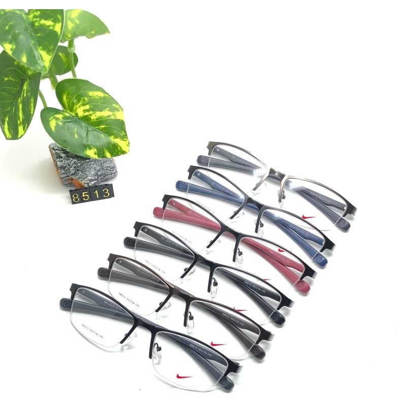 Frame kacamata sport Kacamata Half Frame/Gantung Anti Radiaasi Photocromic  NK 8513