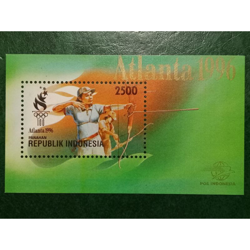 

Prangko Indonesia SS Souvenir sheet Rp 2500 Atlanta Tahun 1996 UN USED