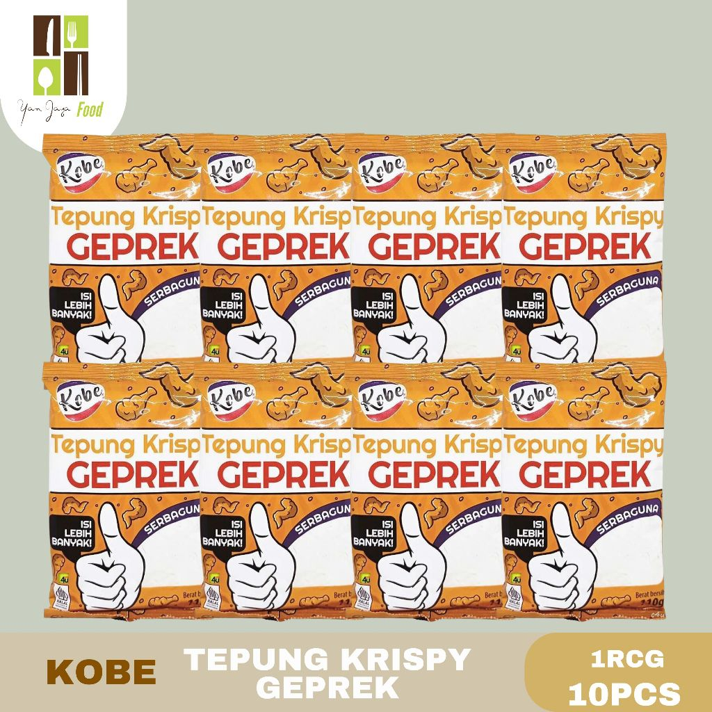 

Kobe Tepung krispy / Tepung Serbaguna / Tepung Krispy Geprek / 1RCG 10PCS 110 gr