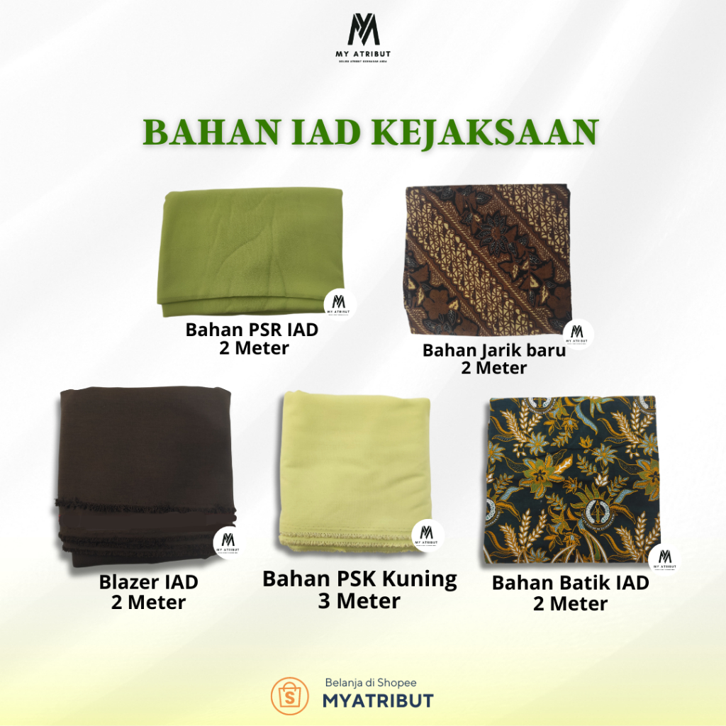 Bahan IAD Kejaksaan, Bahan Psk arisan kuning, psr kebaya, batik iad, blazer iad, jarik iad kejaksaan