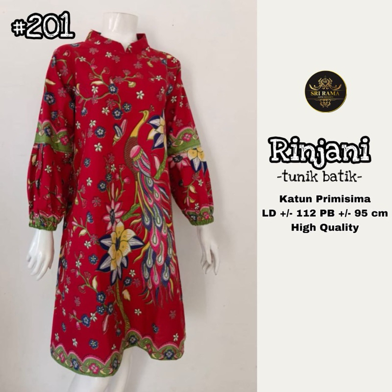 TUNIK BATIK TERBARU || TUNIK RINJANI BATIK by SRI RAMA