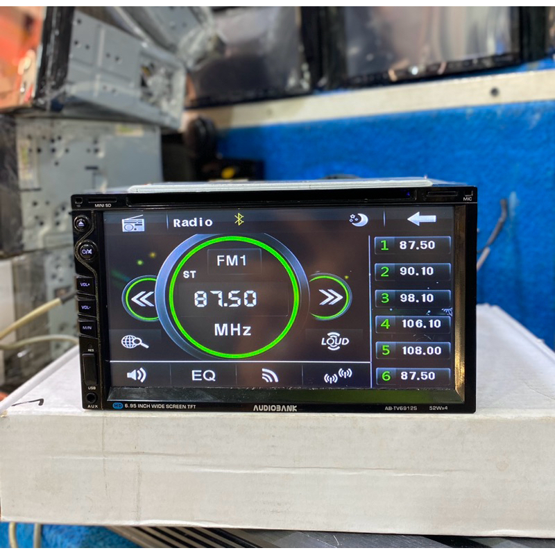 Head Unit Double Din merk Audiobank 7 inch Bluetooth