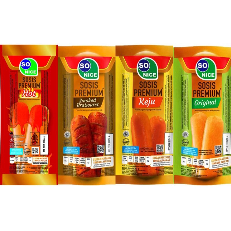 

SO NICE Sosis Premium 60 g