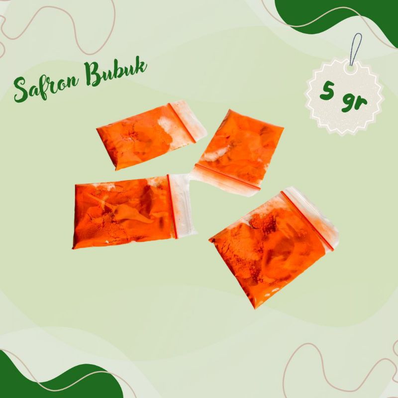 

BUBUK SAFFRON KUNING KEMASAN 5 GR