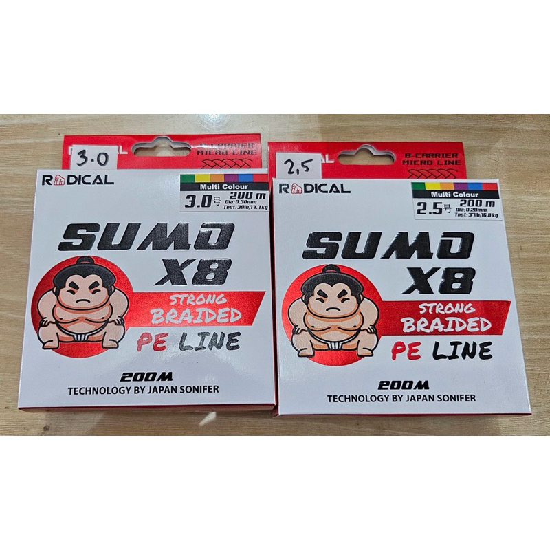 PE RADICAL SUMO X8 200 meter/pe murah kuat