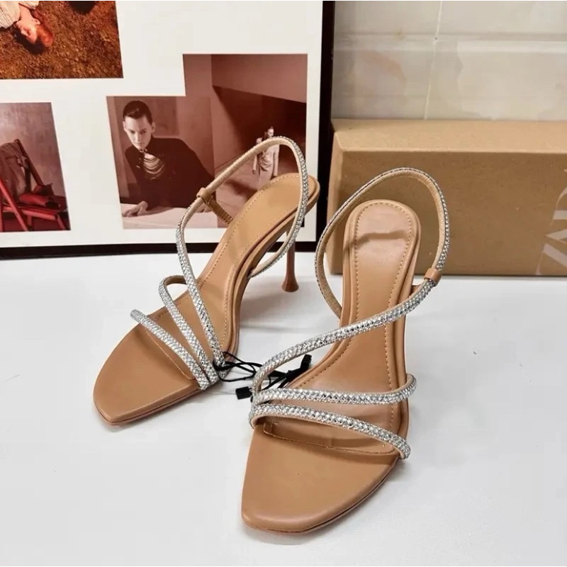 Sandal Heels Wanita ZR Sandal Heels Pesta Kekinian Sandal Heels Pesta Wanita Terbaru Sandal Heels Pe