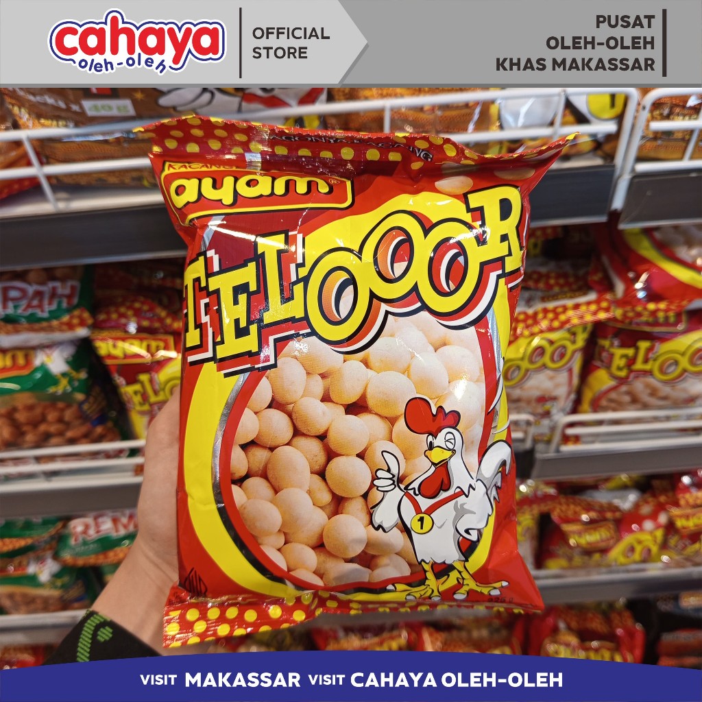 

Kacang Ayam Telooor / Kacang Telur / Kacang Telor Cahaya Oleh Oleh Khas Makassar 225gr