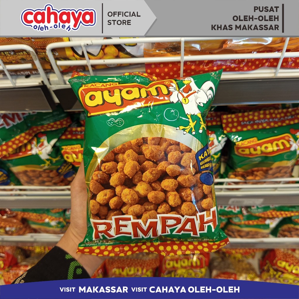 

Kacang Ayam Rempah Cahaya Oleh Oleh Khas Makassar 225gr