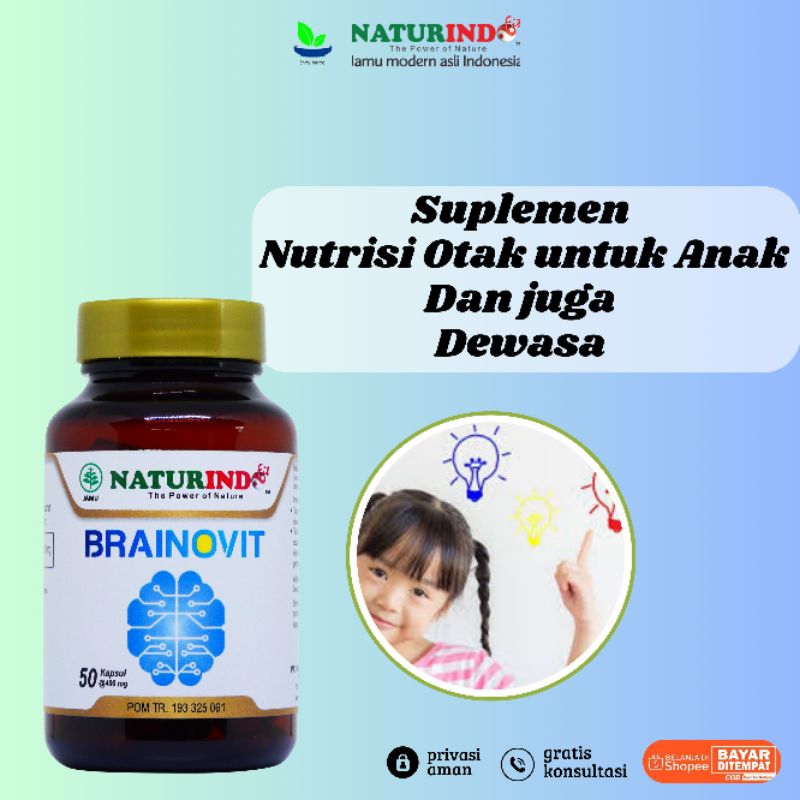 Suplemen vitamin Anak Dan Dewasa. Brainovit Suplemen Daya Ingat