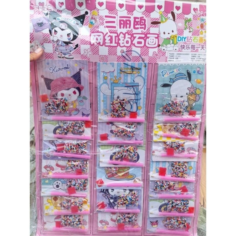 

paket usaha stiker diamond painting sanrioa cinamoroll isi 20pcs / Stiker manik manik 3d / Mainan sekolah/ Mainan serba / Mainan Edukasi anak