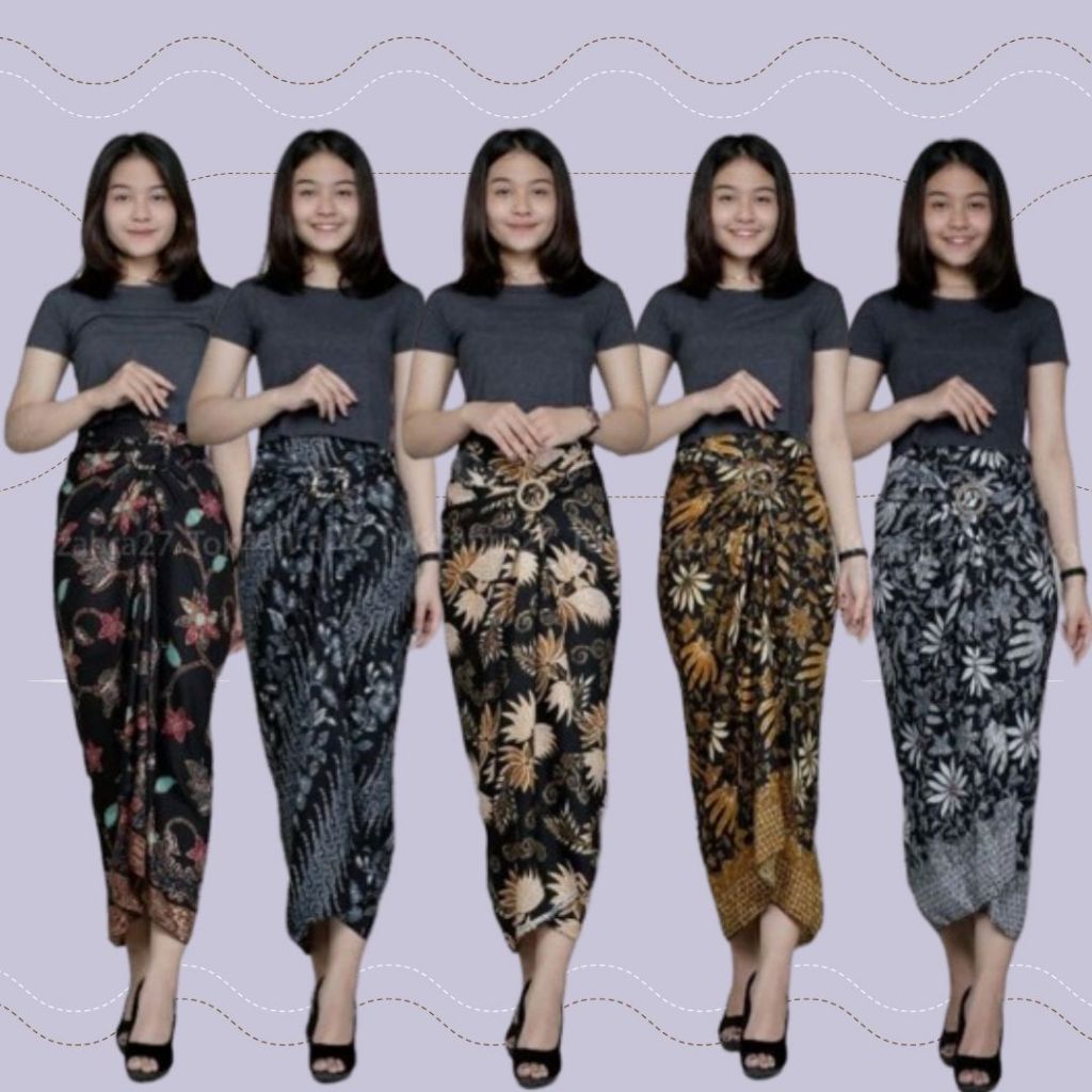 Bawahan Rok Lilit Wanita Panjang / Rok Bawahan Kebaya