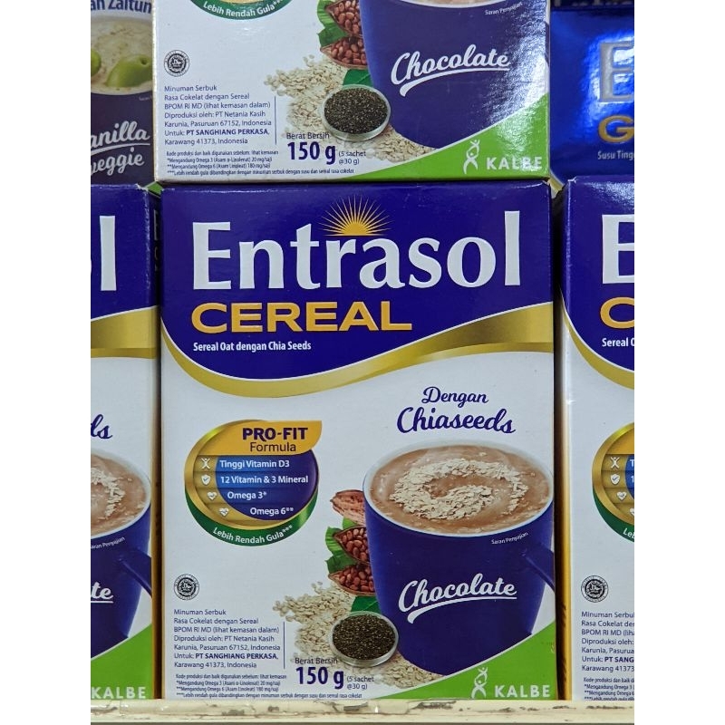 ENTRASOL Cereal Chocolate 150 Gram || Entrasol Cereal || Cereal || Entrasol || Entrasol Cereal 150 G