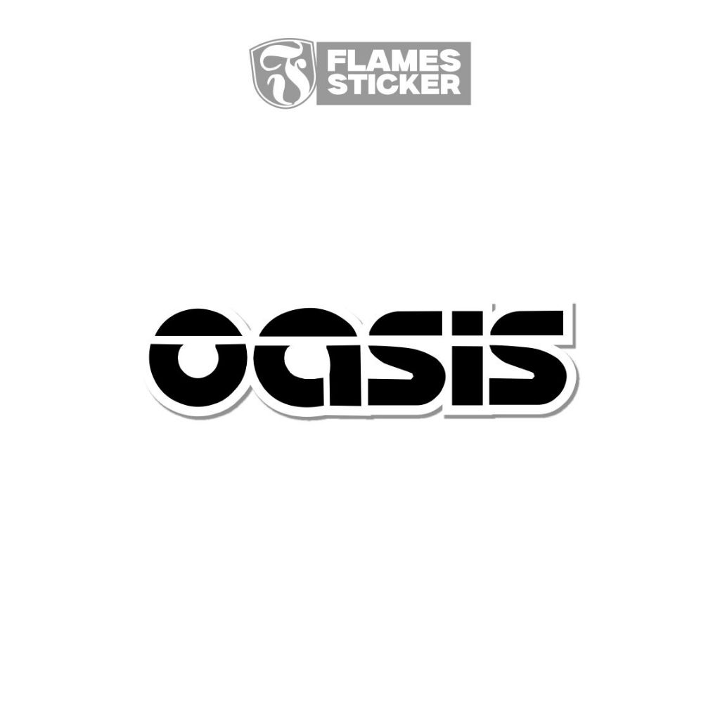 

STIKER OASIS BRITISH POP STICKER HELM LAPTPOP HITAM PUTIH ESTETIK VINYL PREMIUM ANTI AIR ANTI GORES