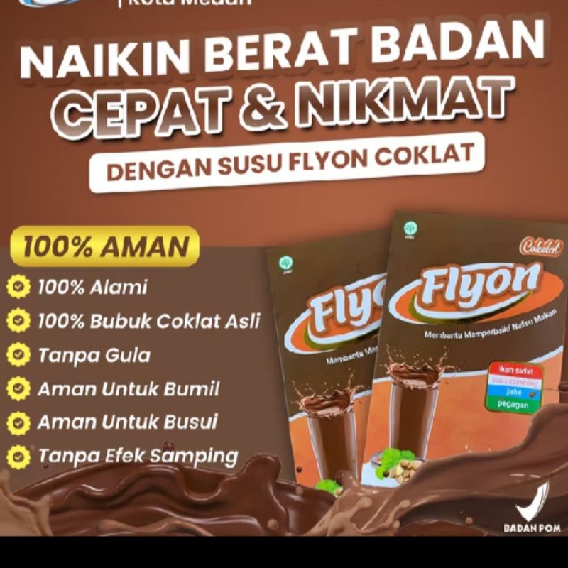 

SUSU Flyon membantu perbaiki nafsu makan rasa enak nikamat