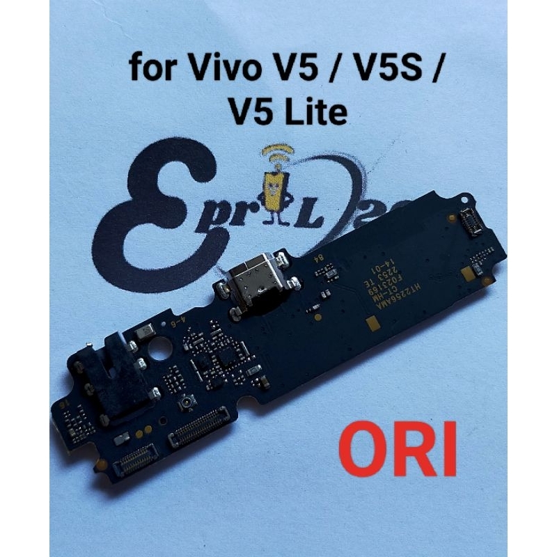 CONNECTOR CHARGER VIVO V5 V5S V5 LITE ORI + IC PAPAN KONEKTOR CAS PCB BOARD VIVO V5 VIVO V5S VIVO V5