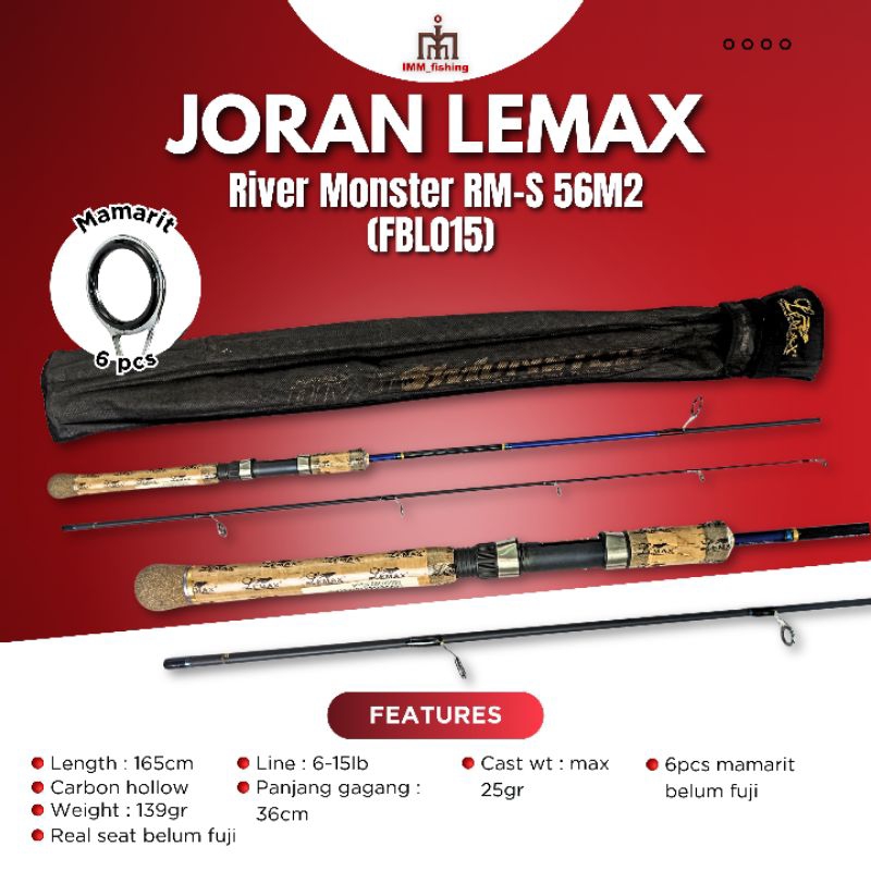 JORAN LEMAX RIVER MONSTER | Tongkat Pancing | Fishing Rod