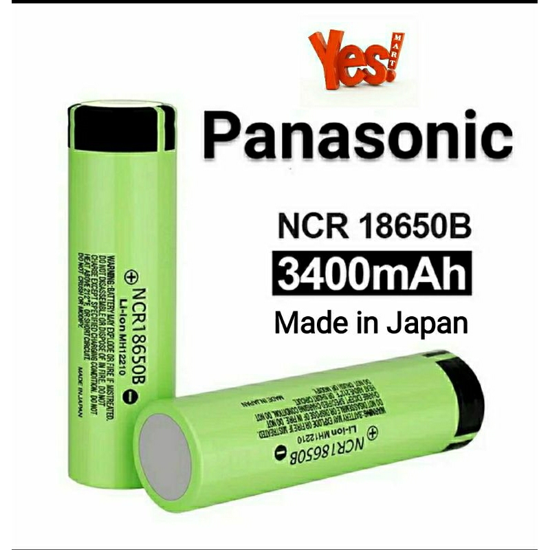 Panasonic 18650 Baterai Laptop NCR18650B Recharge