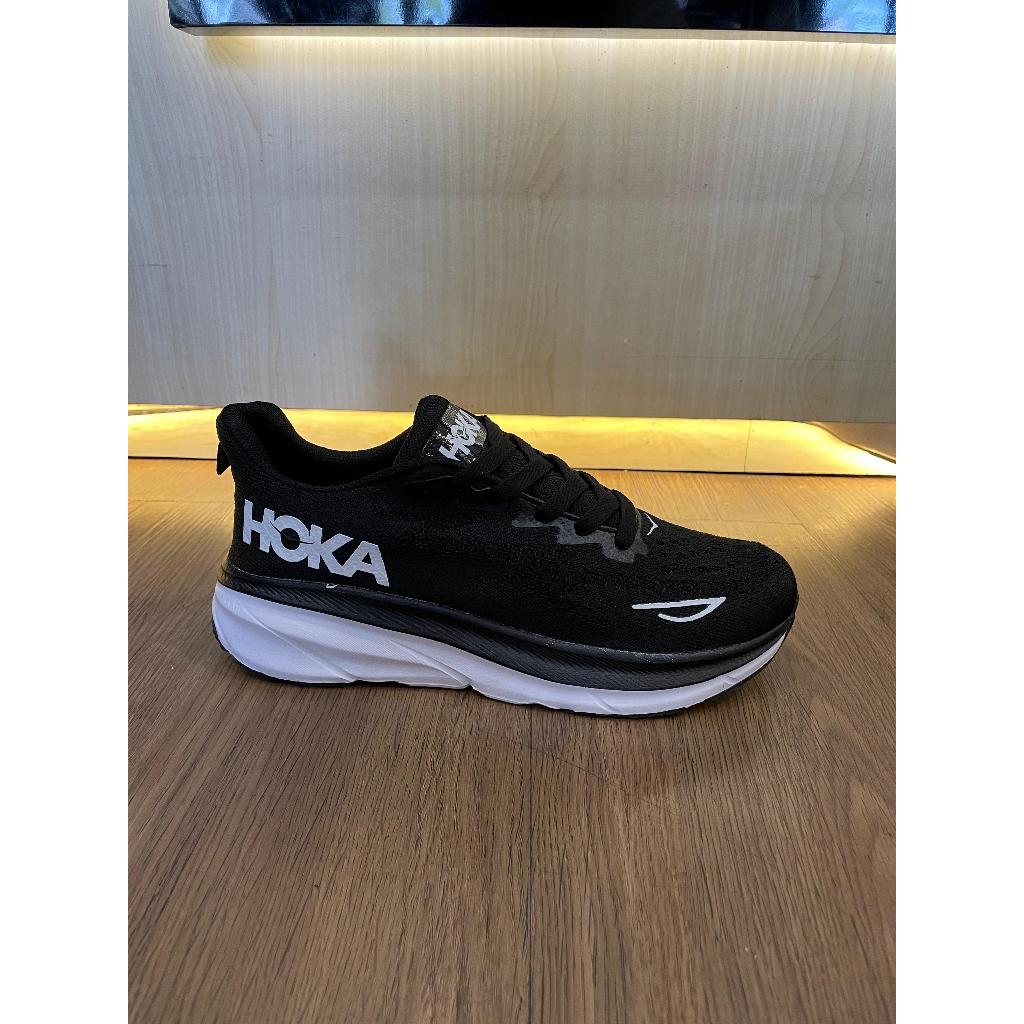 HOKA-Clifton 9 Black White