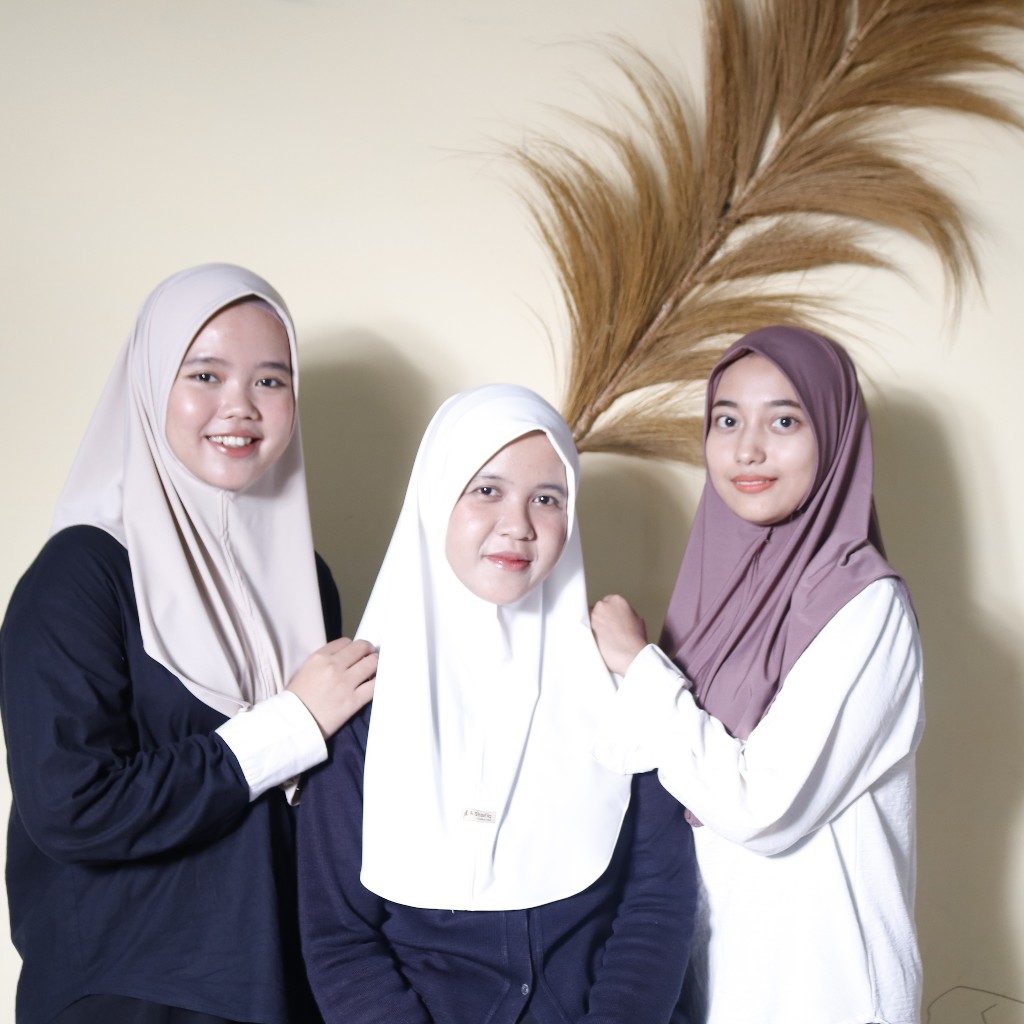 HIJAB INSTANT BERGO MALAYSIA NON PED UKURAN M
