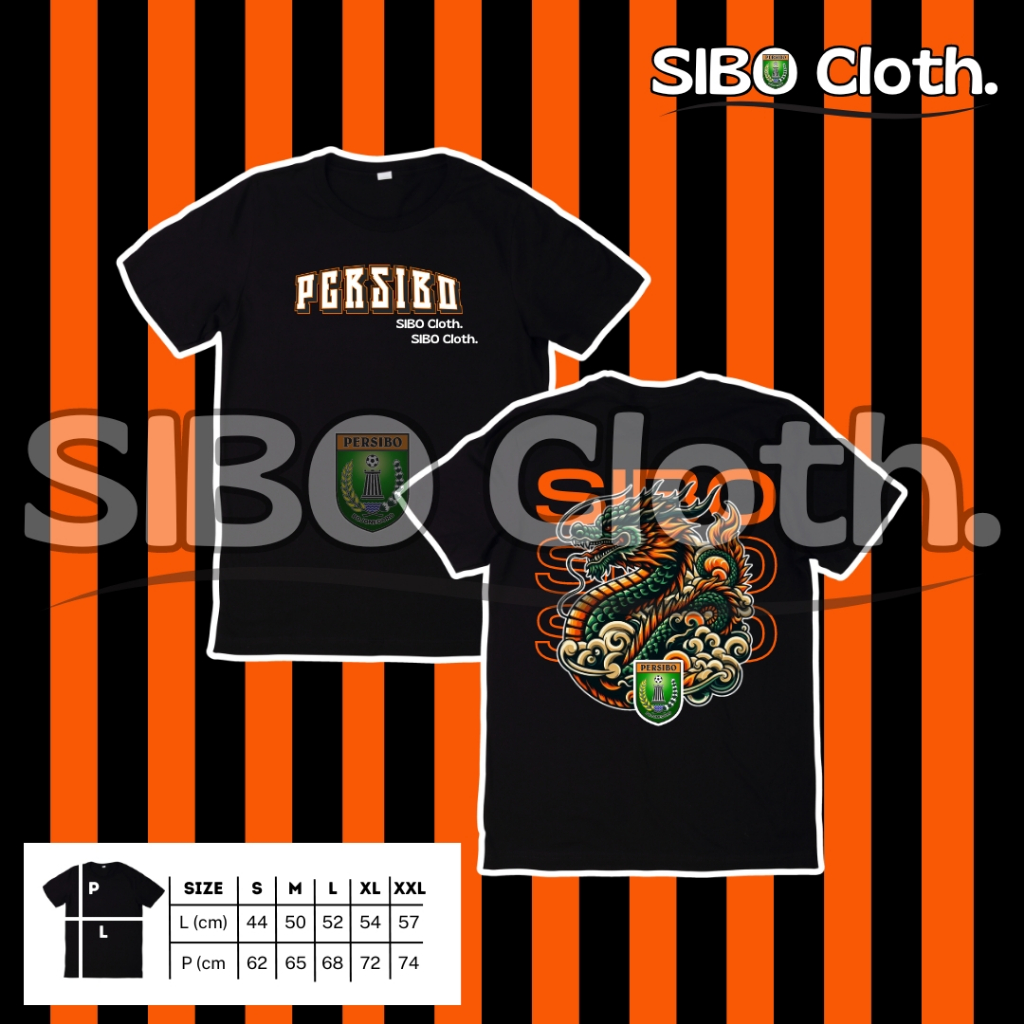 SIBO CLOTH PRE ORDER V1 HITAM KAOS PERSIBO