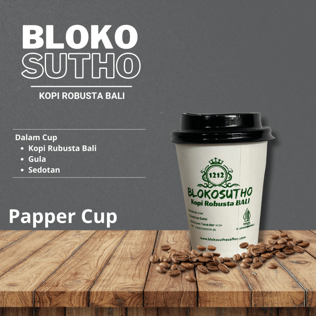 

BLOKOSUTHO Coffee Mix Siap Seduh Papper Cup Travel Size