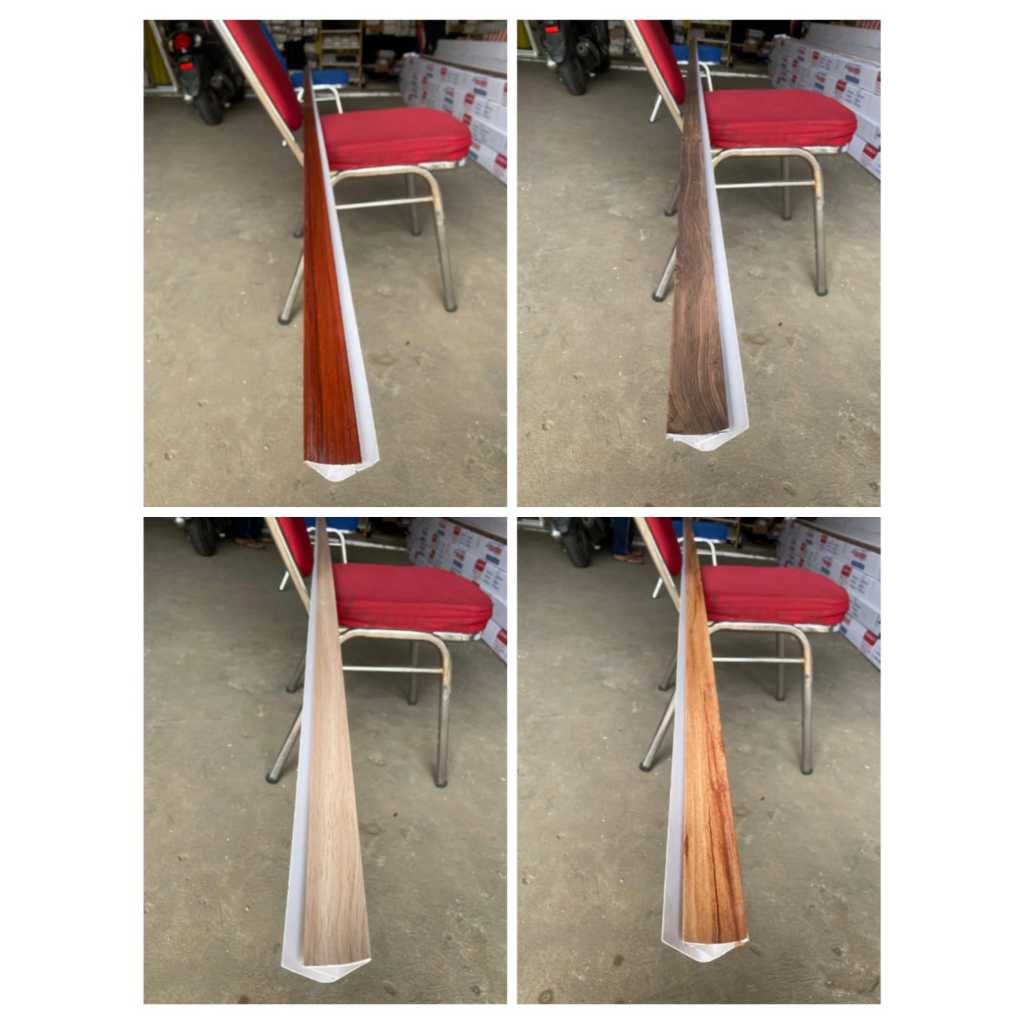 list tembok PVC list pinggir PVC list minimalis PVC  motif kayu laminated doff