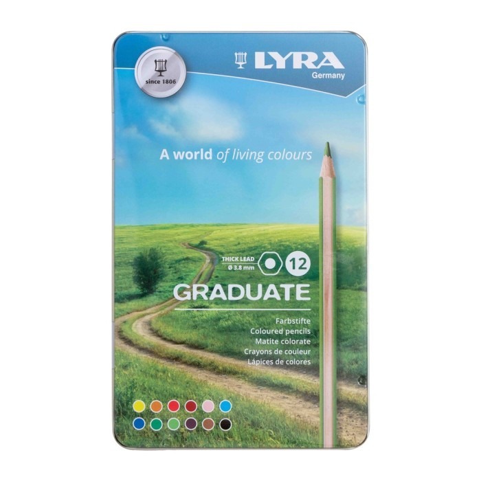

Lyra Pensil Warna Graduate Permanent Pencil Color / Pensil Warna Lengkap 12/24/36 Warna