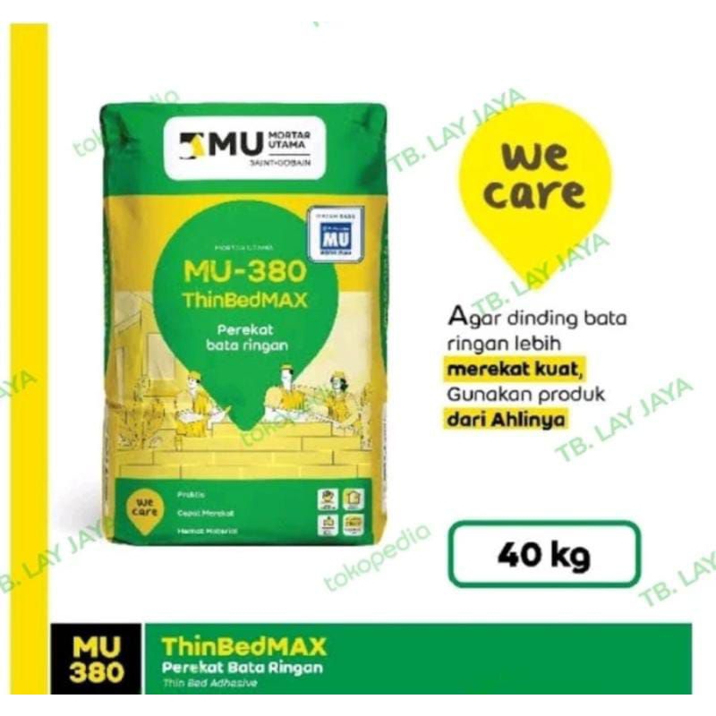 MU380 / MU 380 Thin Bed / Perekat Bata Ringan 40kg