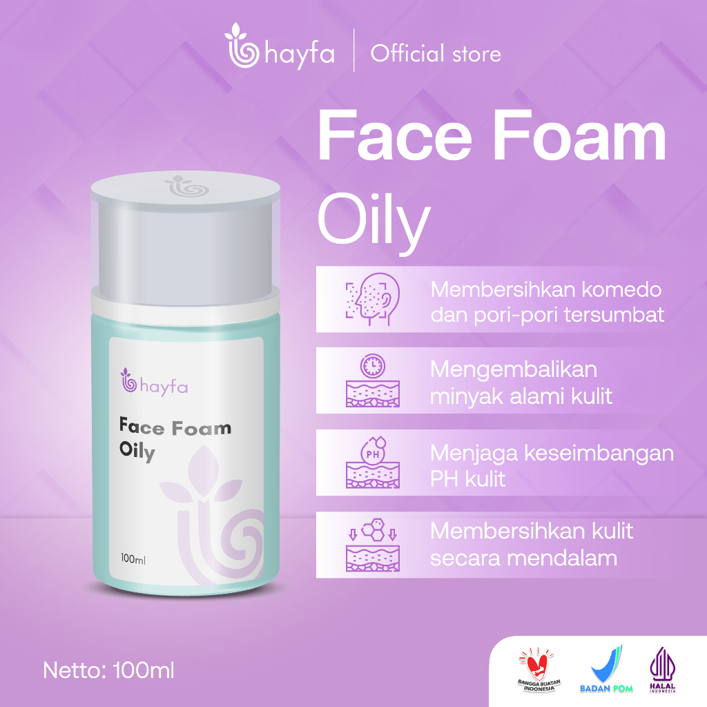 Hayfa Skincare | Clear Pore Salicylic Face Foam Acne & Lactic Smooth Face Foam Normal & Oily Skin