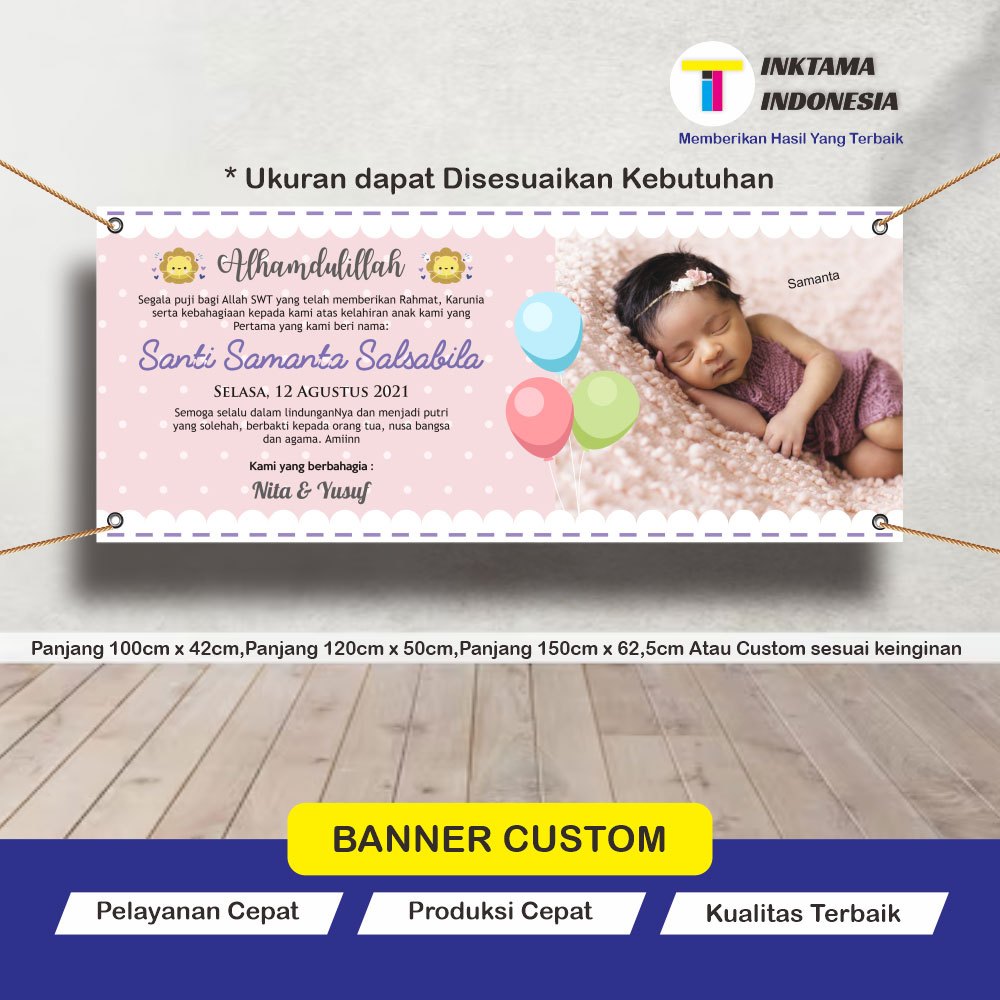 Cetak Spanduk Banner Custom Desain Tasyakuran Aqiqah 07