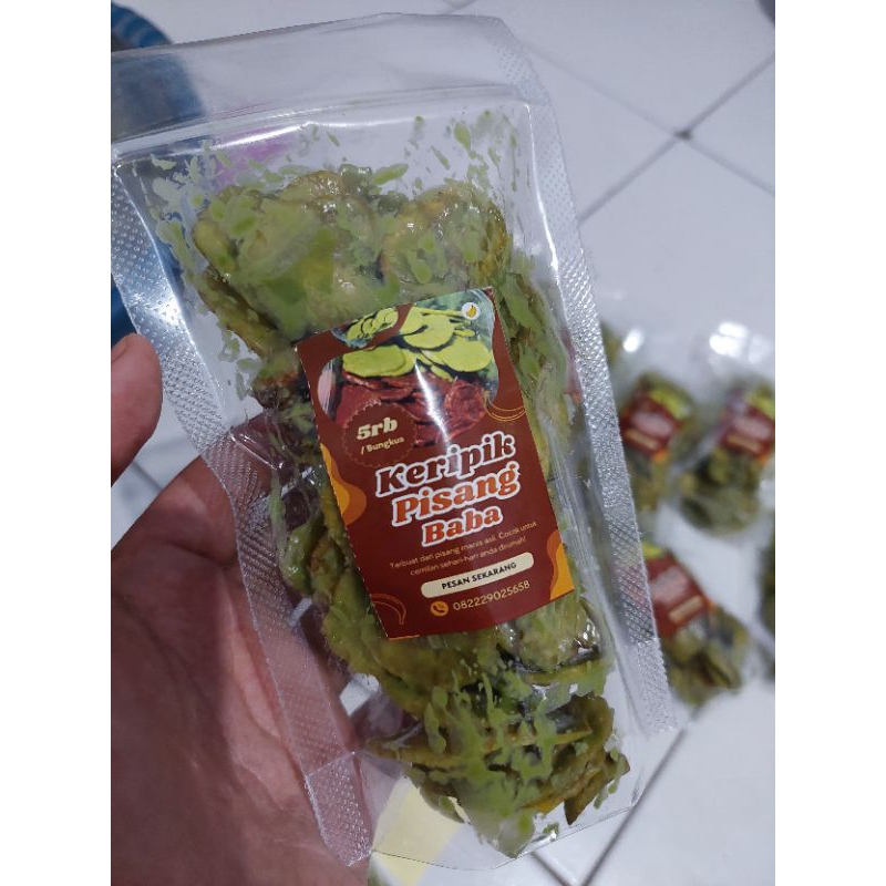 

kripik pisang lumer baba ( Tiramisu )